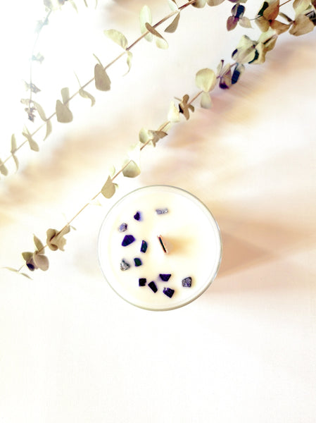 Wood Wick Soy Candle | Peppermint + Eucalyptus