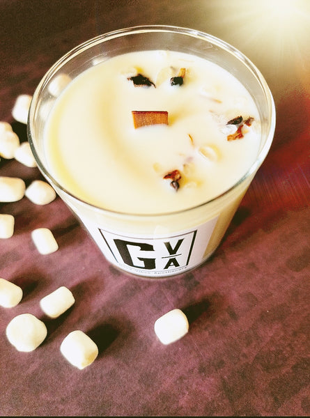 Fall Collection Wood Wick Soy Candle | Toasted Marshmallow + Fireside