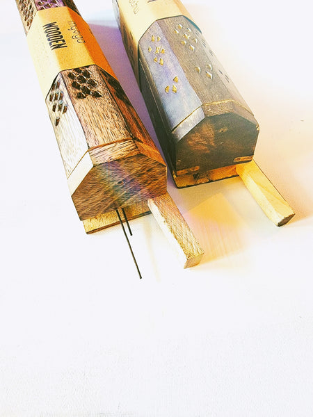 Wooden Incense Burner Box with Storage