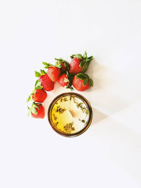 Wood Wick Soy Candle | Strawberry Hill