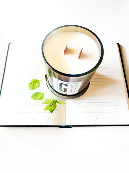 Wood Wick Soy Candle | Parchment + Mint